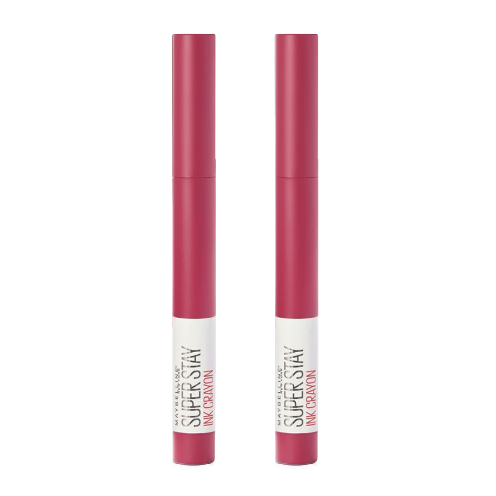 2 x Maybelline SuperStay Ink Crayon Lipstick 1.2g - 35 Treat Yourself