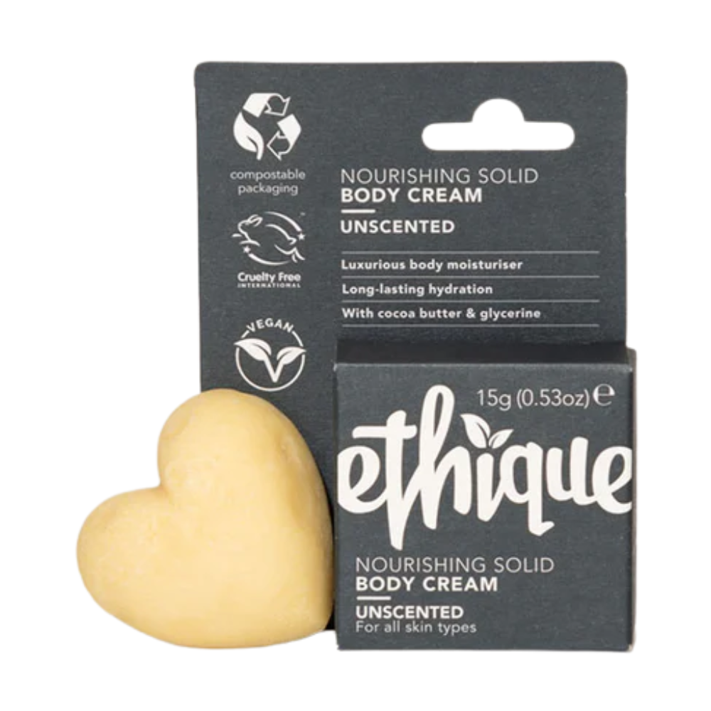 5 x ETHIQUE Solid Nourishing Body Cream Mini 15g - Unscented