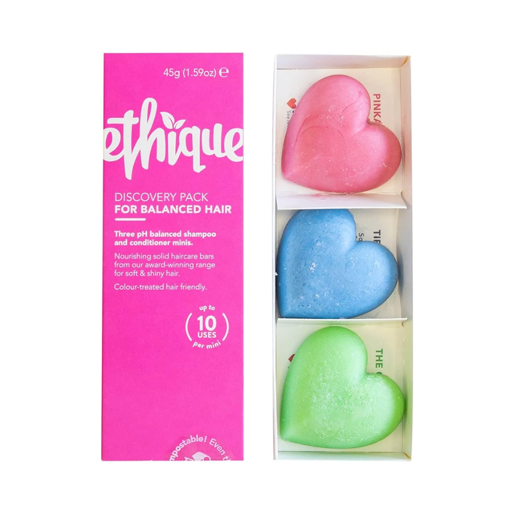 6 x ETHIQUE Discovery Minis 3 Pack - For Balanced Hair 45g