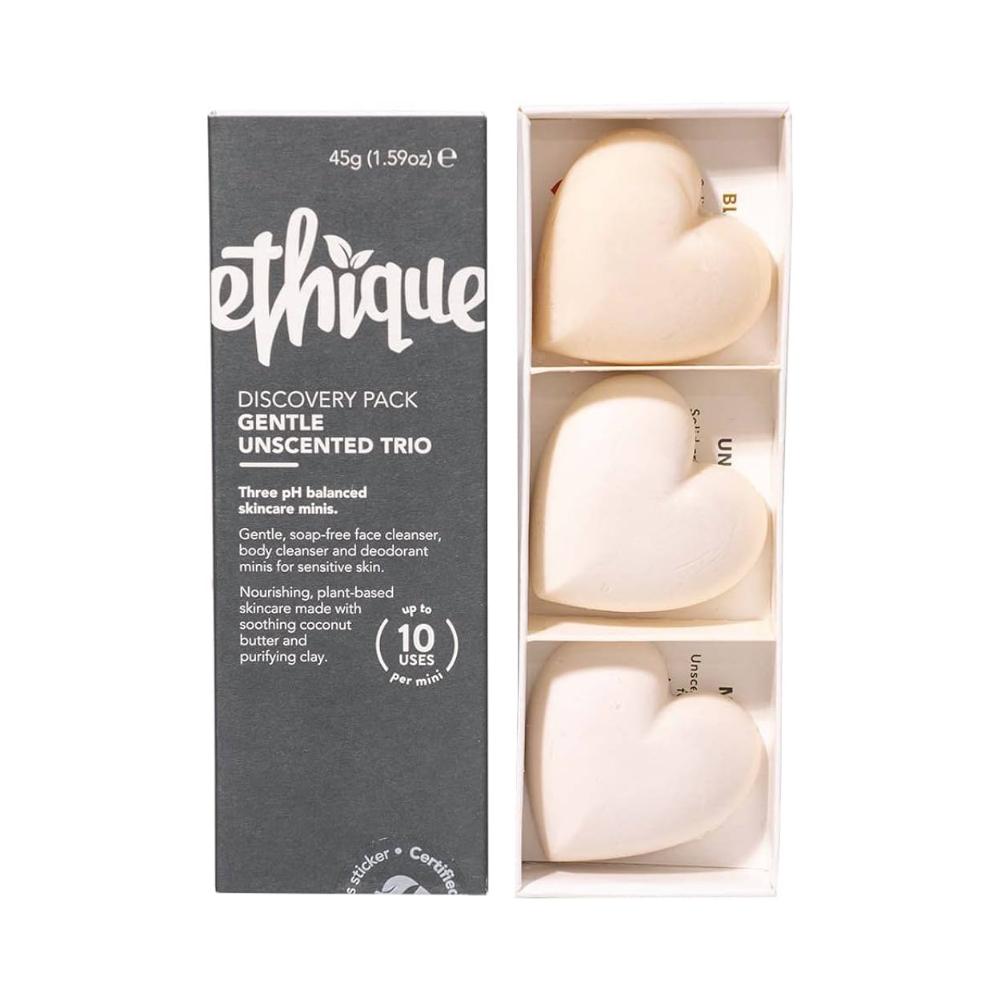 6 x ETHIQUE Discovery Minis 3 Pack - Gentle Unscented 45g