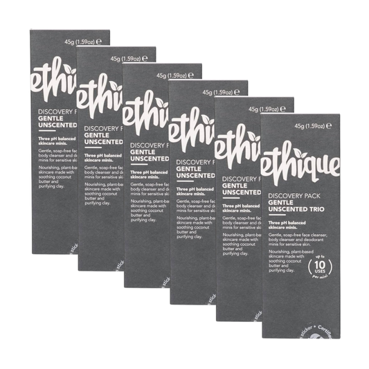 6 x ETHIQUE Discovery Minis 3 Pack - Gentle Unscented 45g