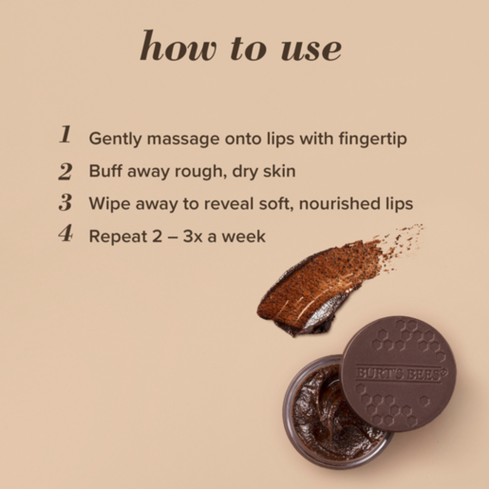 2 x Burt's Bees Conditioning Lip Scrub 7.08g - Mocha