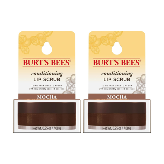 2 x Burt's Bees Conditioning Lip Scrub 7.08g - Mocha