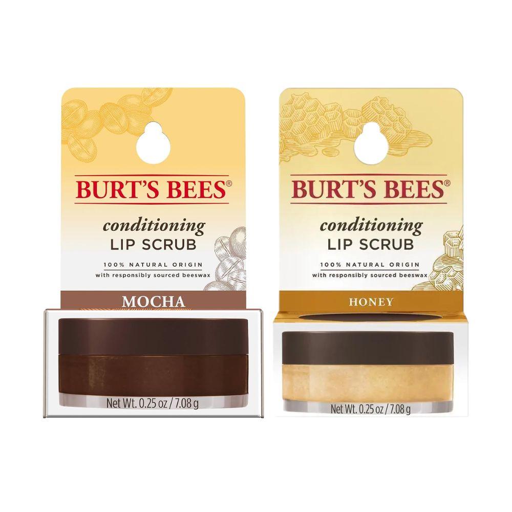 Burt's Bees Conditioning Lip Scrub Honey & Mocha Duo 2x7.08g