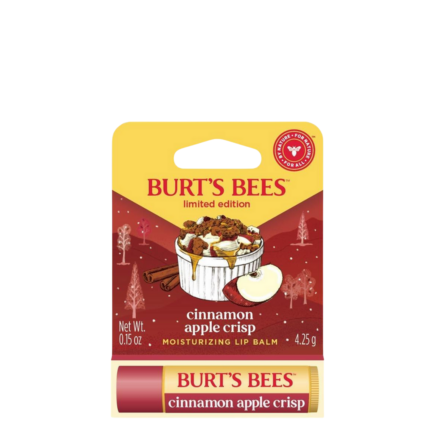 6 x Burt's Bees Apple Cinnamon Crisp Lip Balm 4.25g