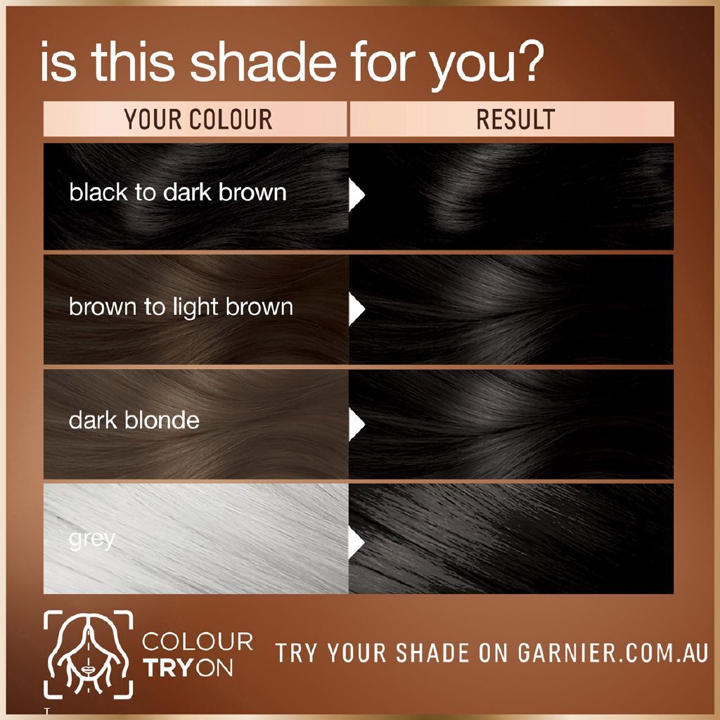 Garnier Permanent Hair Colour - 2.0 Truffle Soft Black