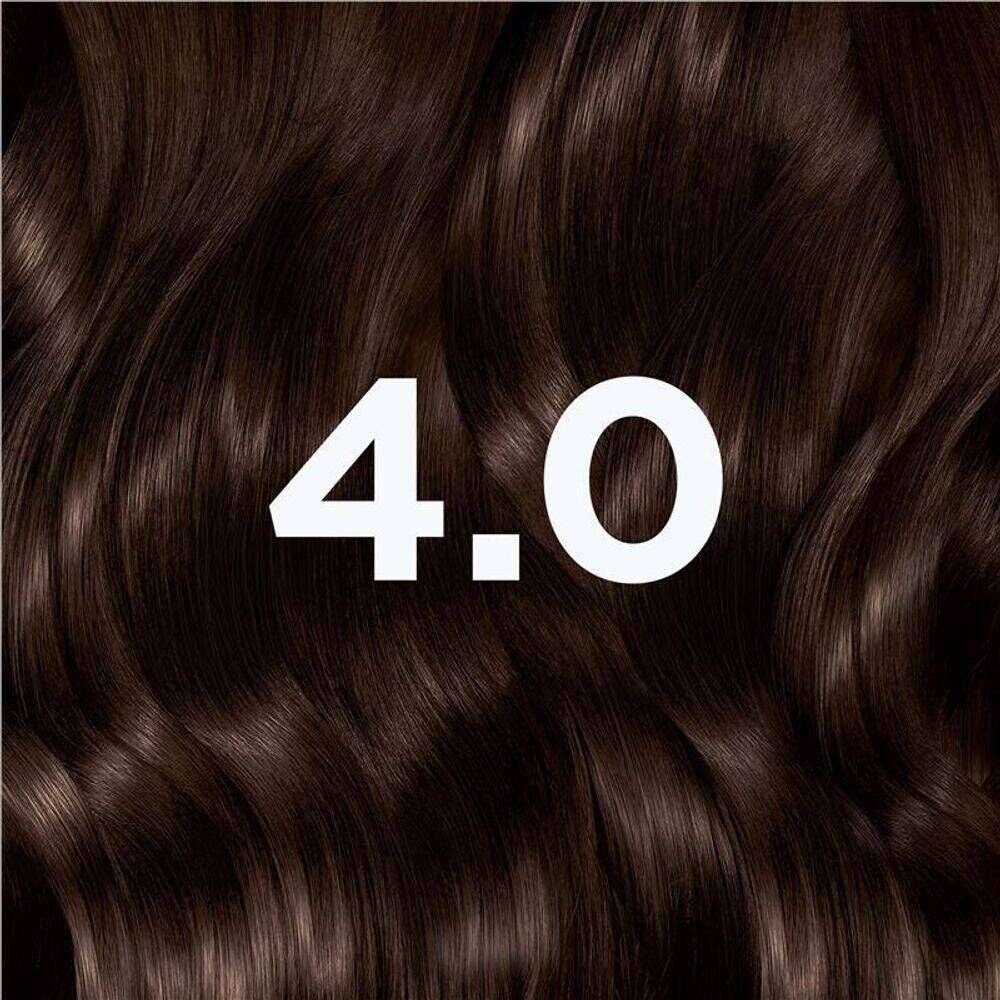 3 x Garnier Permanent Hair Colour - 4.0 Cacao Brown