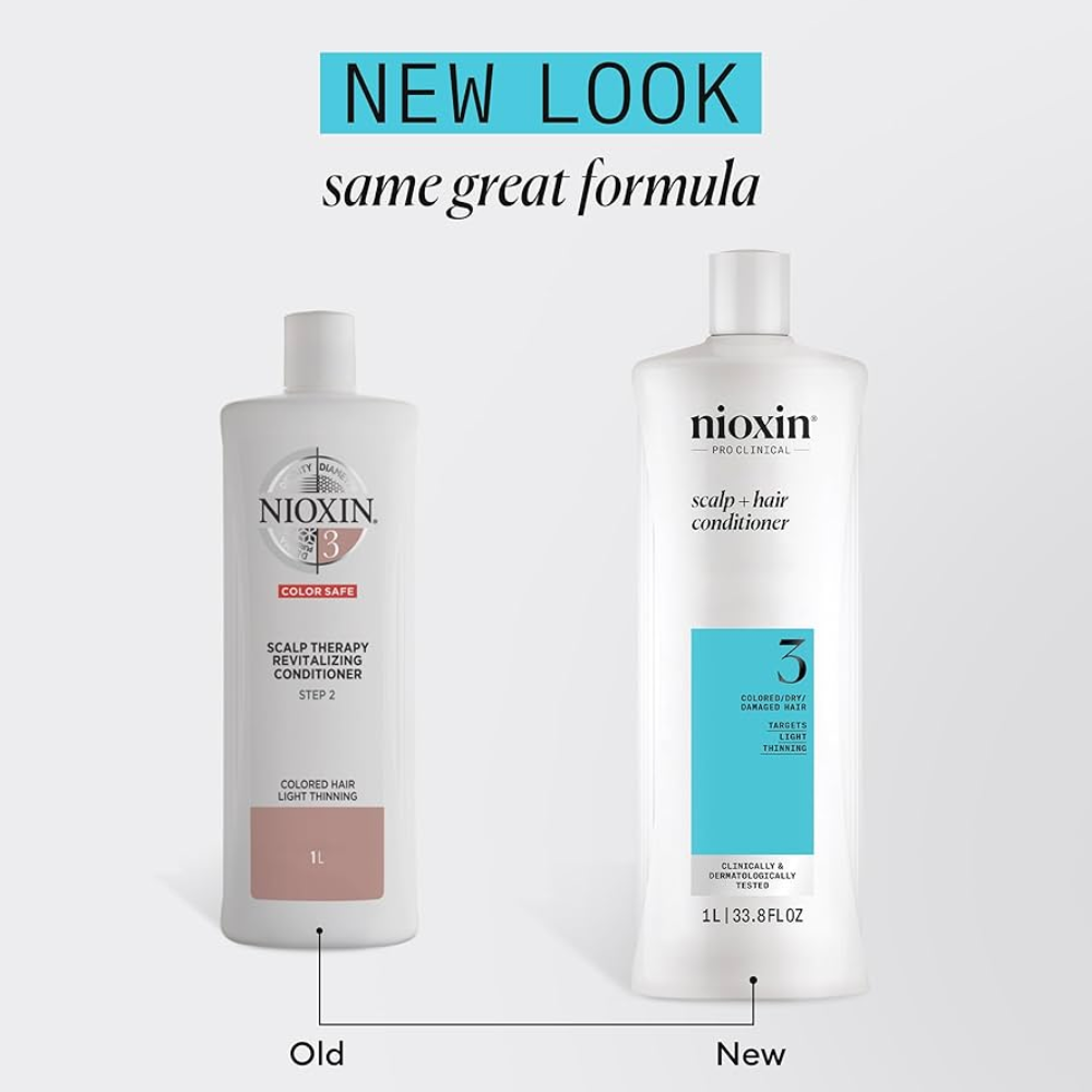 Nioxin System 3 Scalp & Hair Shampoo & Conditioner 1000mL Set