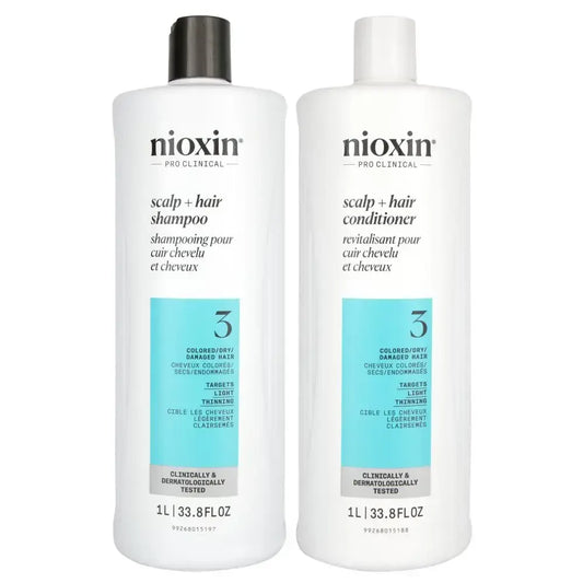 Nioxin System 3 Scalp & Hair Shampoo & Conditioner 1000mL Set