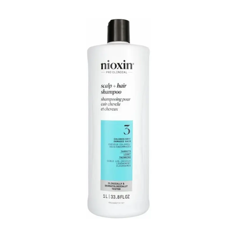 Nioxin System 3 Scalp + Hair Shampoo 1 Litre (1000mL)