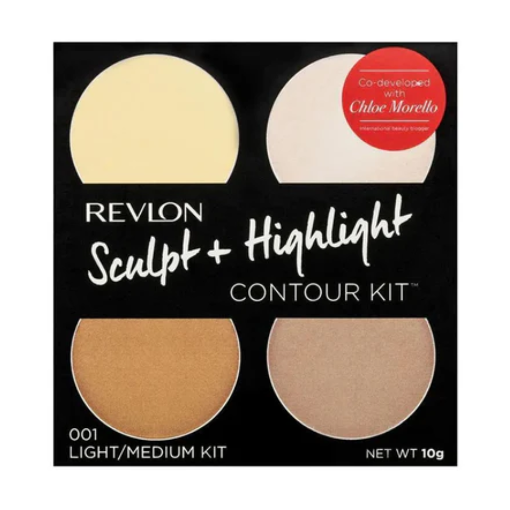 2 x Revlon Sculpt + Highlight Contour Kit 10g - 001 Light/Medium