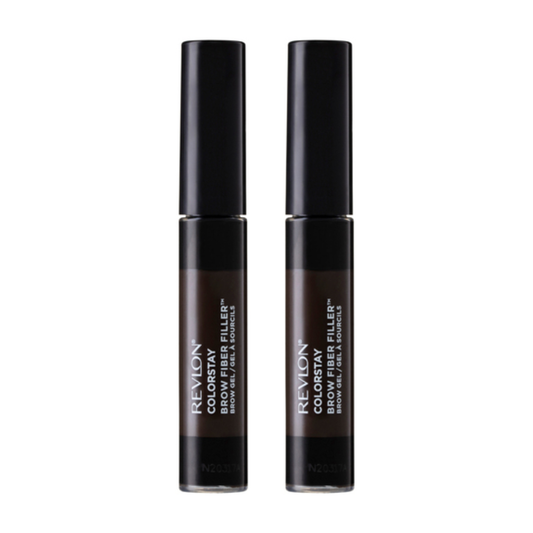 2 x Revlon ColorStay Brow Fiber Filler 6.8g - 305 Dark Brown