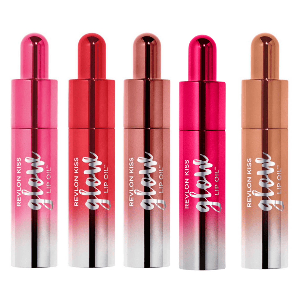 2 x Revlon Kiss Glow Lip Oil 7.1mL - 003 M.V.Peach