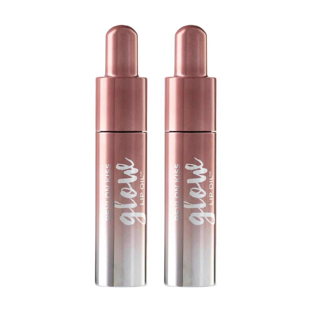 2 x Revlon Kiss Glow Lip Oil 7.1mL - 004 Glow'd Up Rose