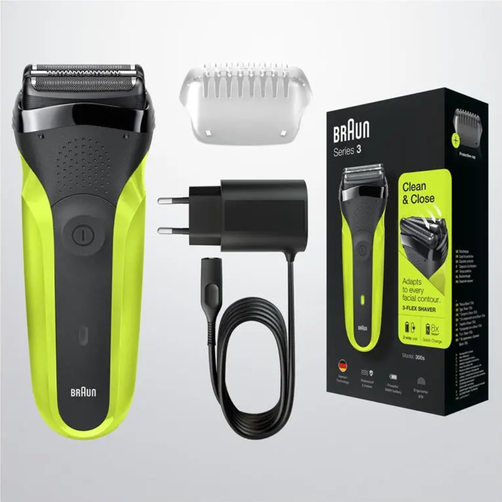 Braun Series 3 Clean & Close Electric Shaver 300S