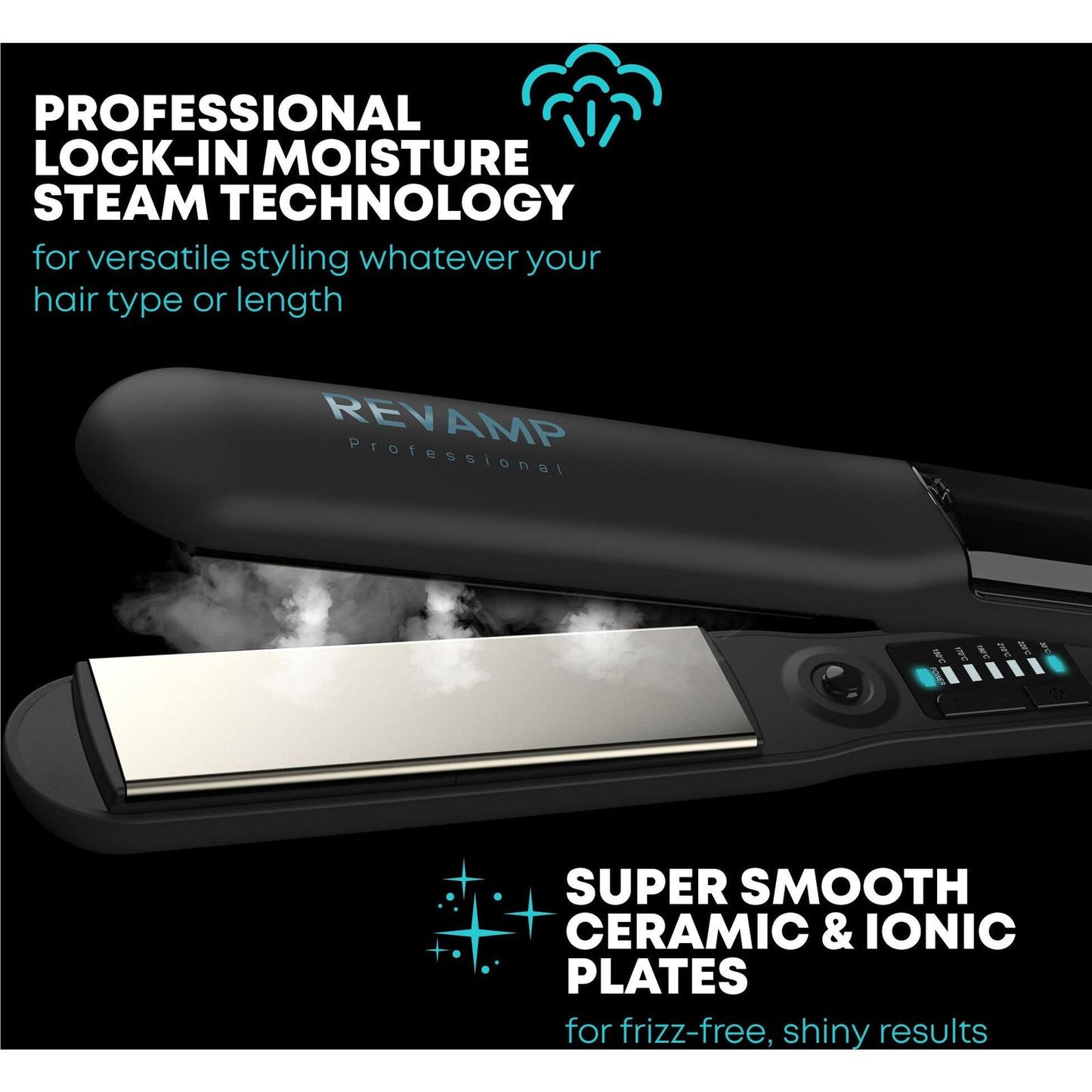 Revamp Progloss Steamcare Ceramic Hair Straightener