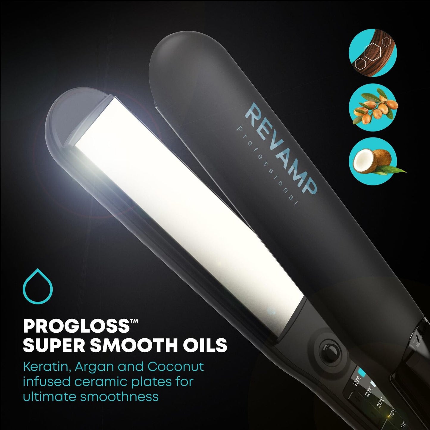 Revamp Progloss Steamcare Ceramic Hair Straightener