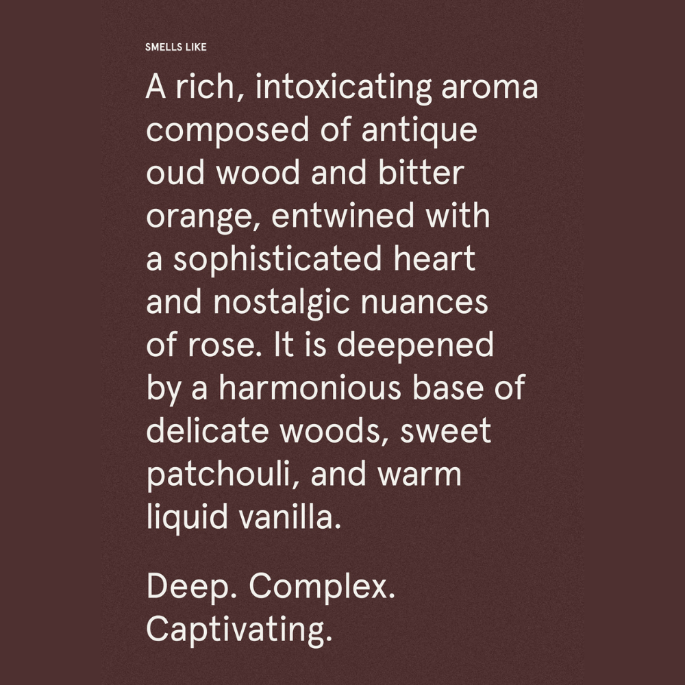 The Aromatherapy Co. Smith & Co. Pillar Candle 250g - Black Oud & Saffron