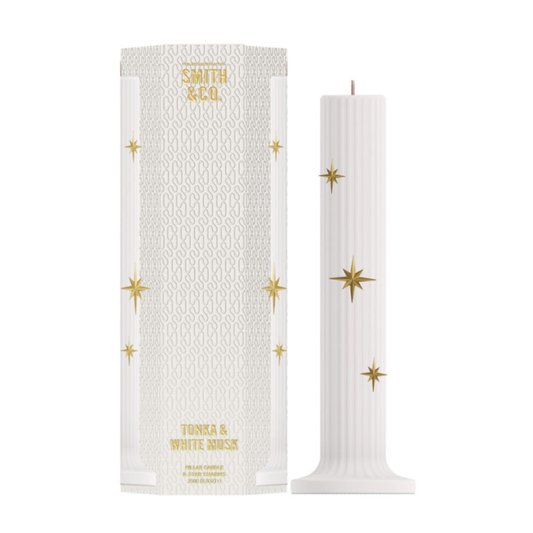 The Aromatherapy Co. Smith & Co. Pillar Candle 250g - Tonka & White Musk