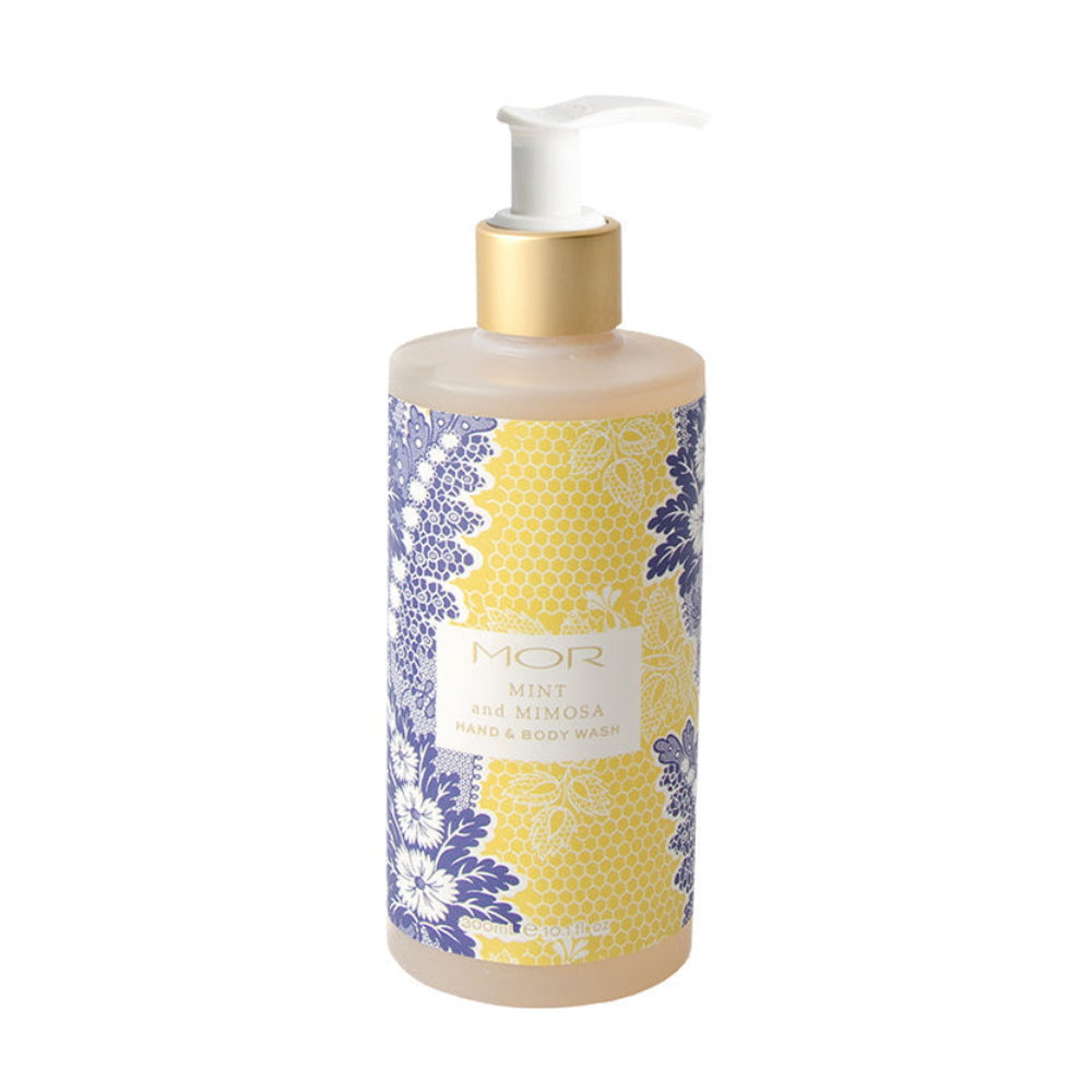 3 x MOR Boutique Jardiniere Bath & Shower Gel 300mL - Mint & Mimosa