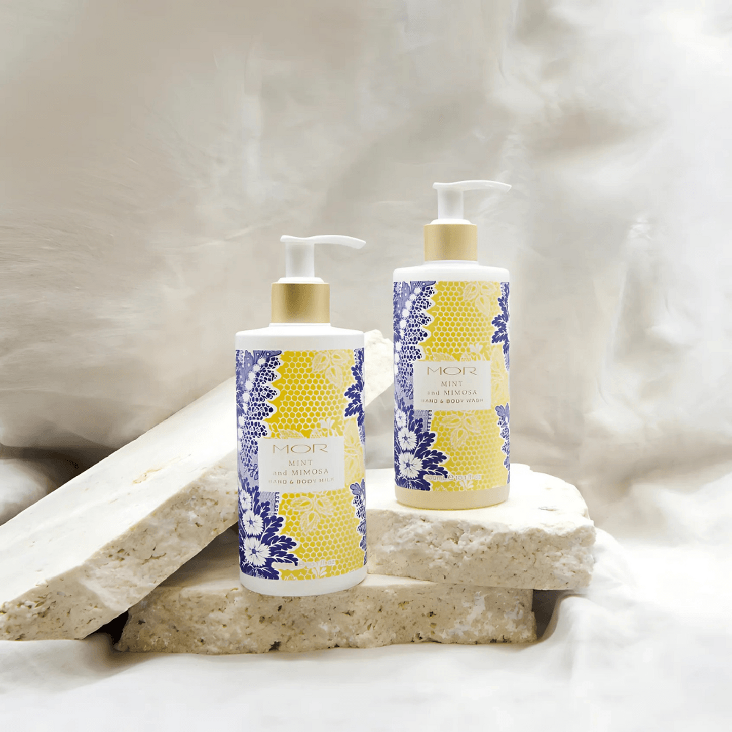 3 x MOR Boutique Jardiniere Bath & Shower Gel 300mL - Mint & Mimosa