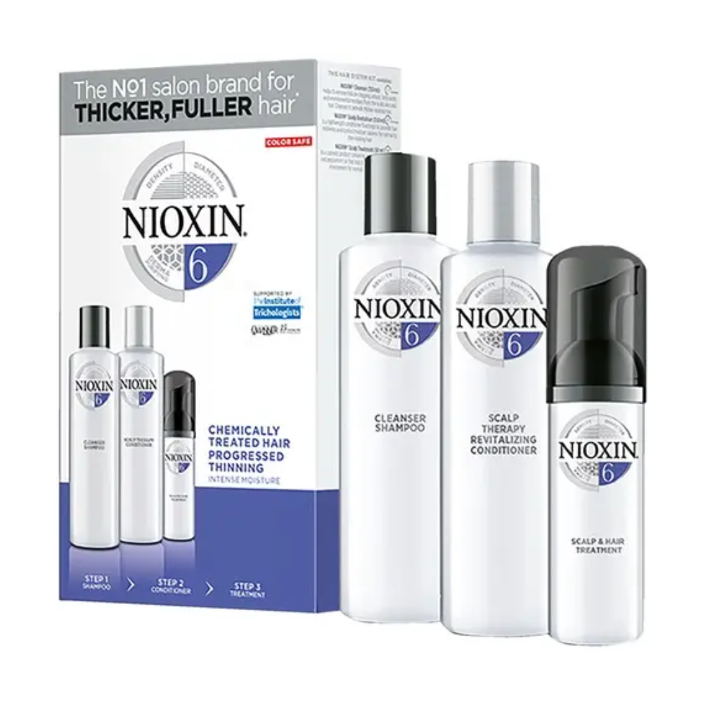 Nioxin System 6 Trial Kit - Chemically Treated Hair With Progressed Thinning