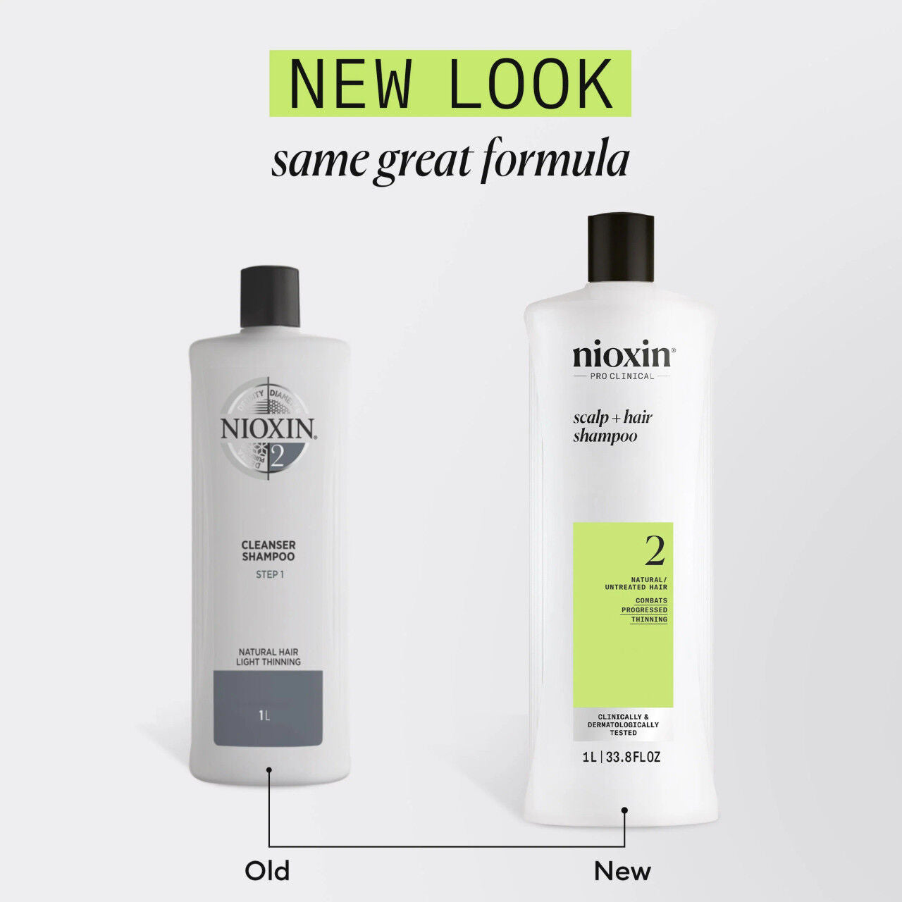 Nioxin System 2 Scalp + Hair Shampoo 1 Litre (1000mL)