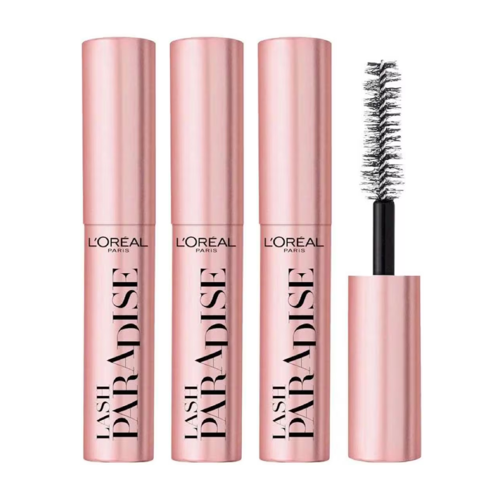 3 x L'Oreal Paris Lash Paradise Mascara 4.9mL - Noir Black