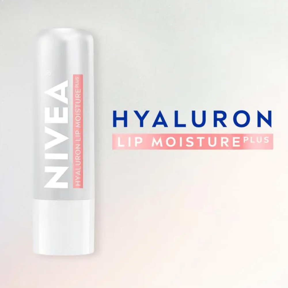 6 x Nivea Lip Moisture Plus Hyaluron Lip Balm 5.2g - Sheer Rose