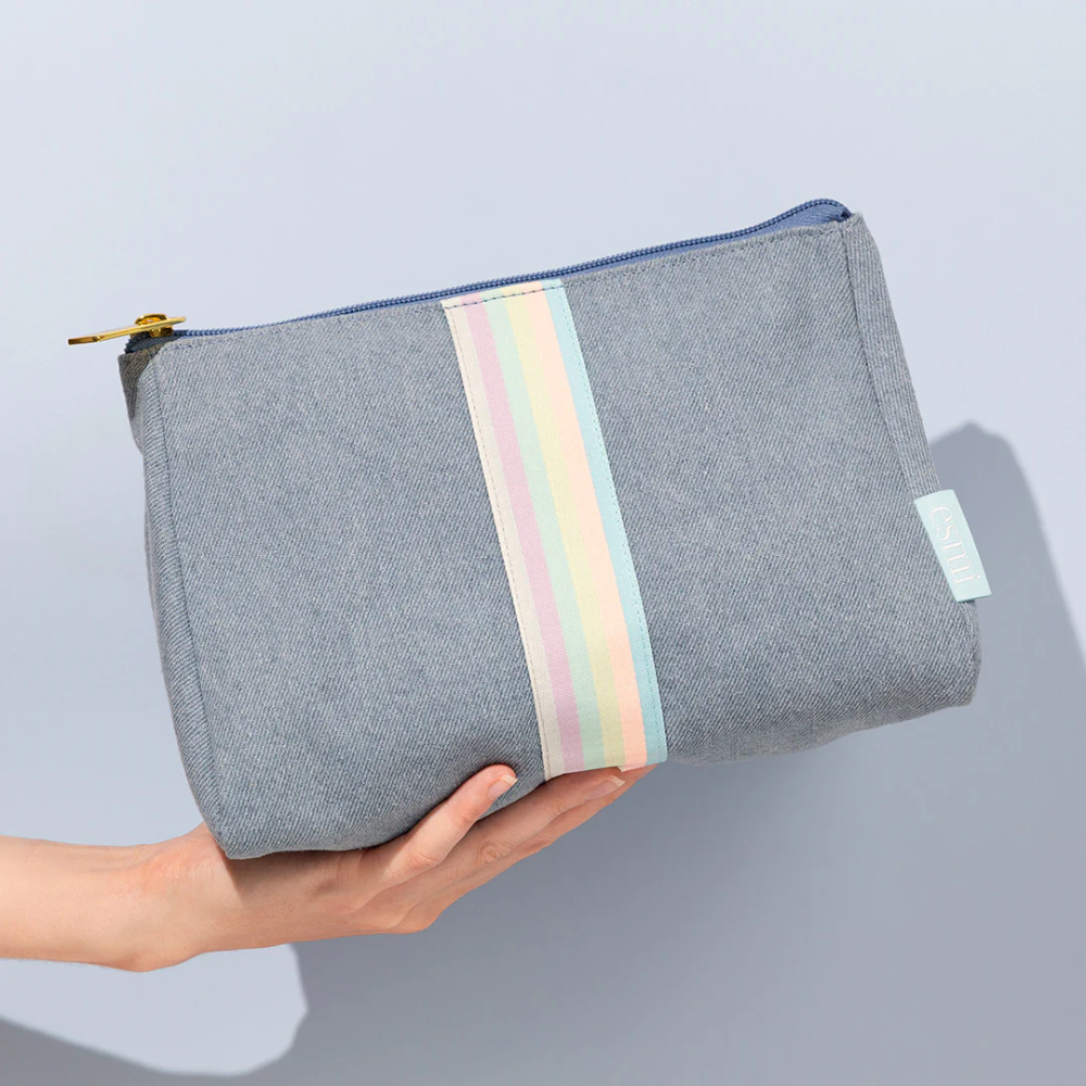 Esmi Hair Care & Toiletries Bag - Limited Edtion Denim