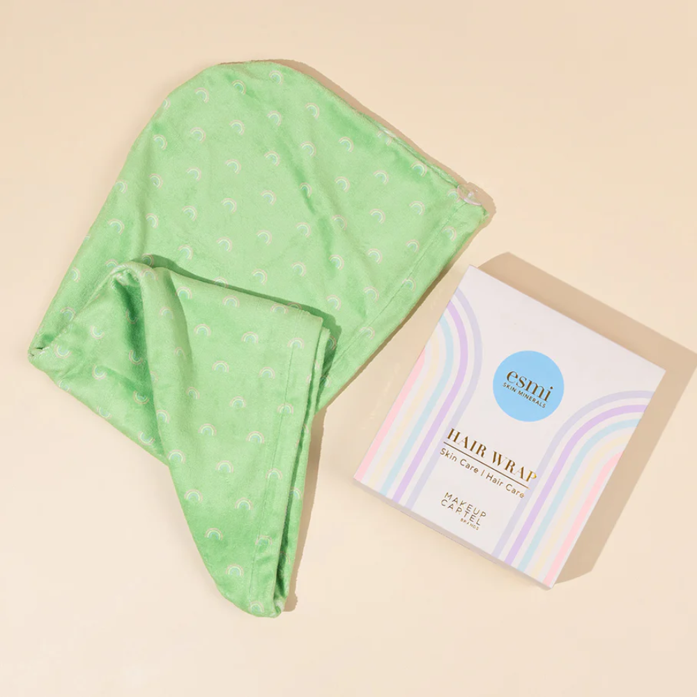 Esmi Microfibre Hair Wrap - Green