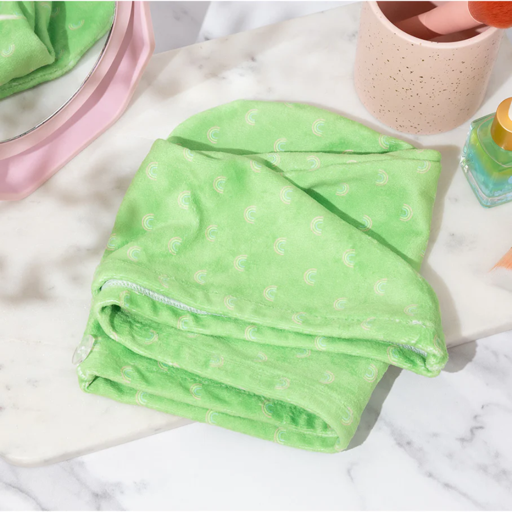 Esmi Microfibre Hair Wrap - Green