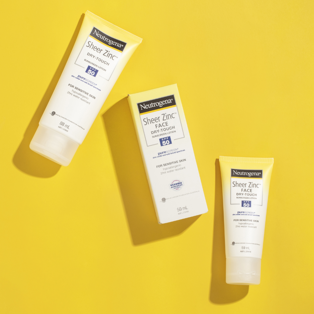Neutrogena Sheer Zinc Body Lotion SPF50 88mL