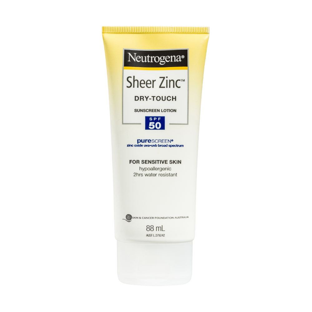 Neutrogena Sheer Zinc Body Lotion SPF50 88mL