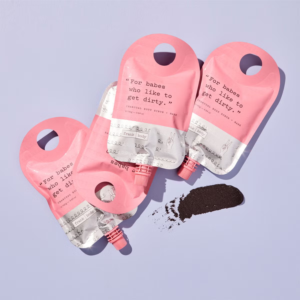 5 x Frank Body Charcoal Body Scrub + Mask 140mL