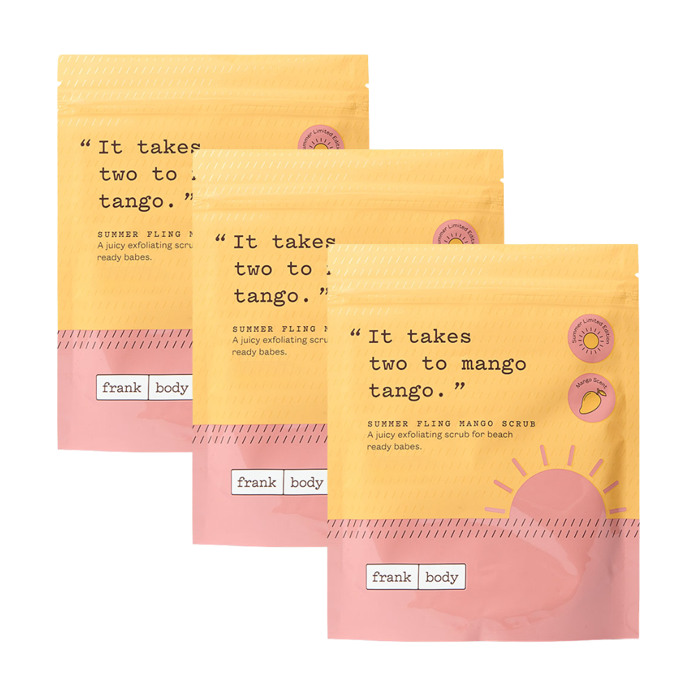 3 x Frank Body Summer Fling Mango Scrub 120g