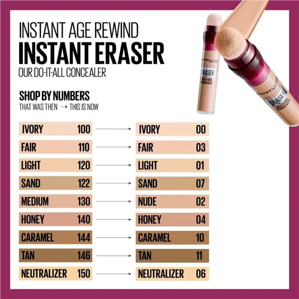 Maybelline Instant-Age Eraser Multi-Use Concealer 6mL - 01