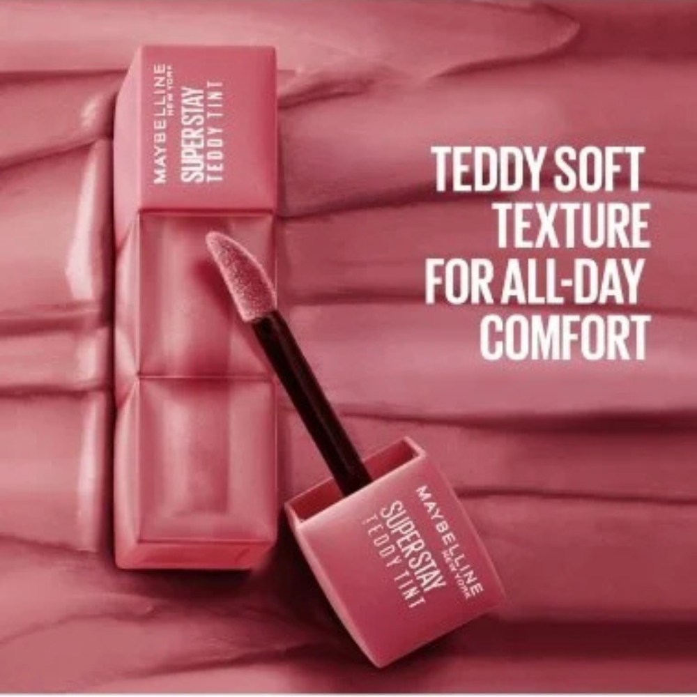 2 x Maybelline Superstay Teddy Tint Lipstick 5mL - 55 Knee High