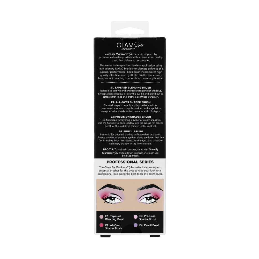 Manicare Glam by Manicare Pro Essential 4 Piece Eye Makeup Brush Set