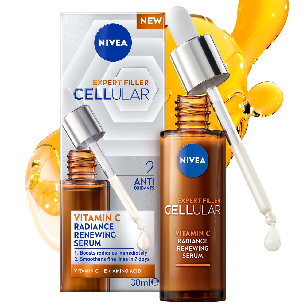 3 x Nivea Cellular Expert Vitamin C Radiance Renewing Serum 30mL
