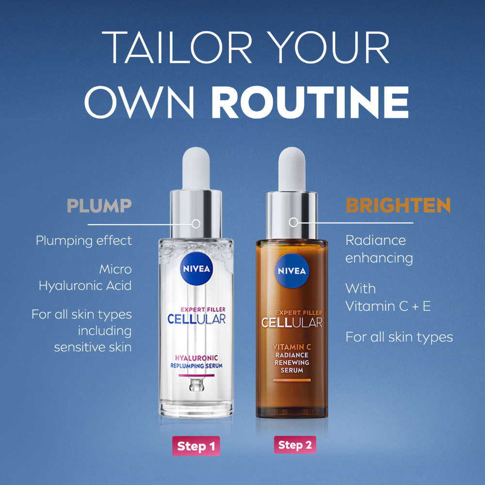 3 x Nivea Cellular Expert Vitamin C Radiance Renewing Serum 30mL