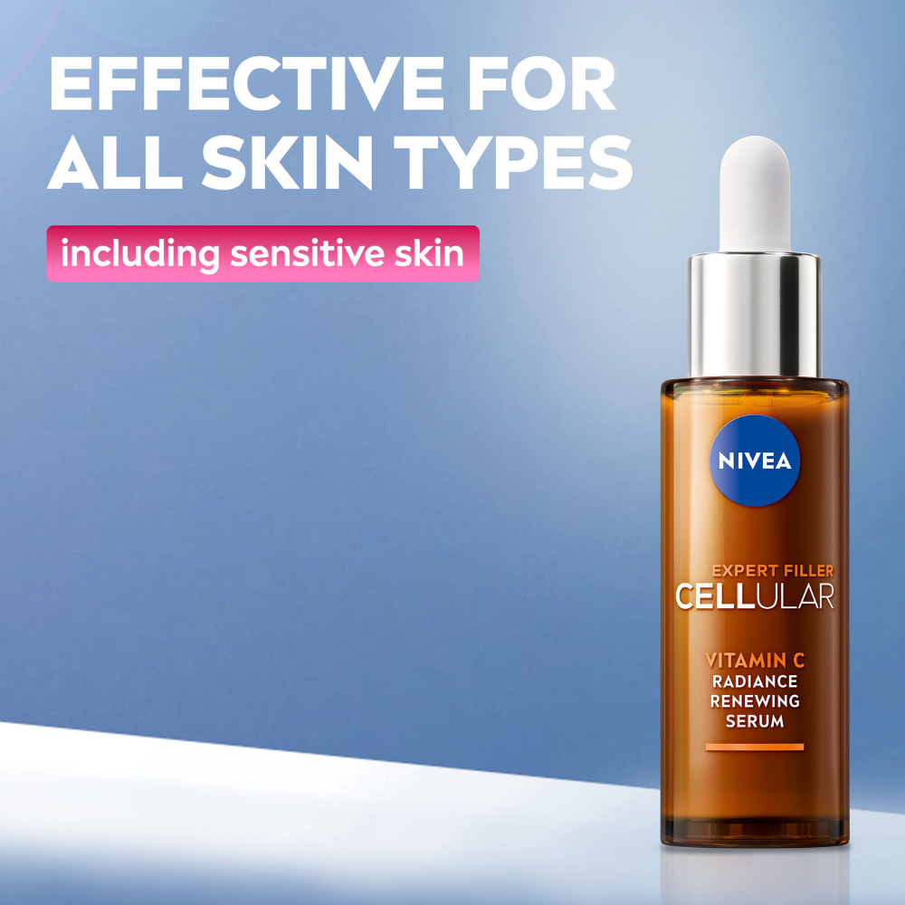 3 x Nivea Cellular Expert Vitamin C Radiance Renewing Serum 30mL