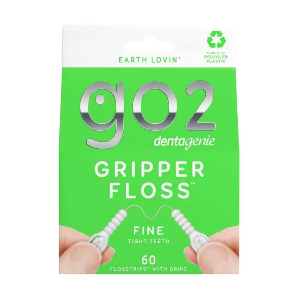 6 x Go2 Dentagenie Tight Teeth Fine Gripper Floss 60 Pack