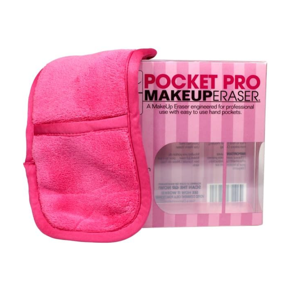 The Original Makeup Eraser Pocket Pro Cloth + Travel Bag - Pink