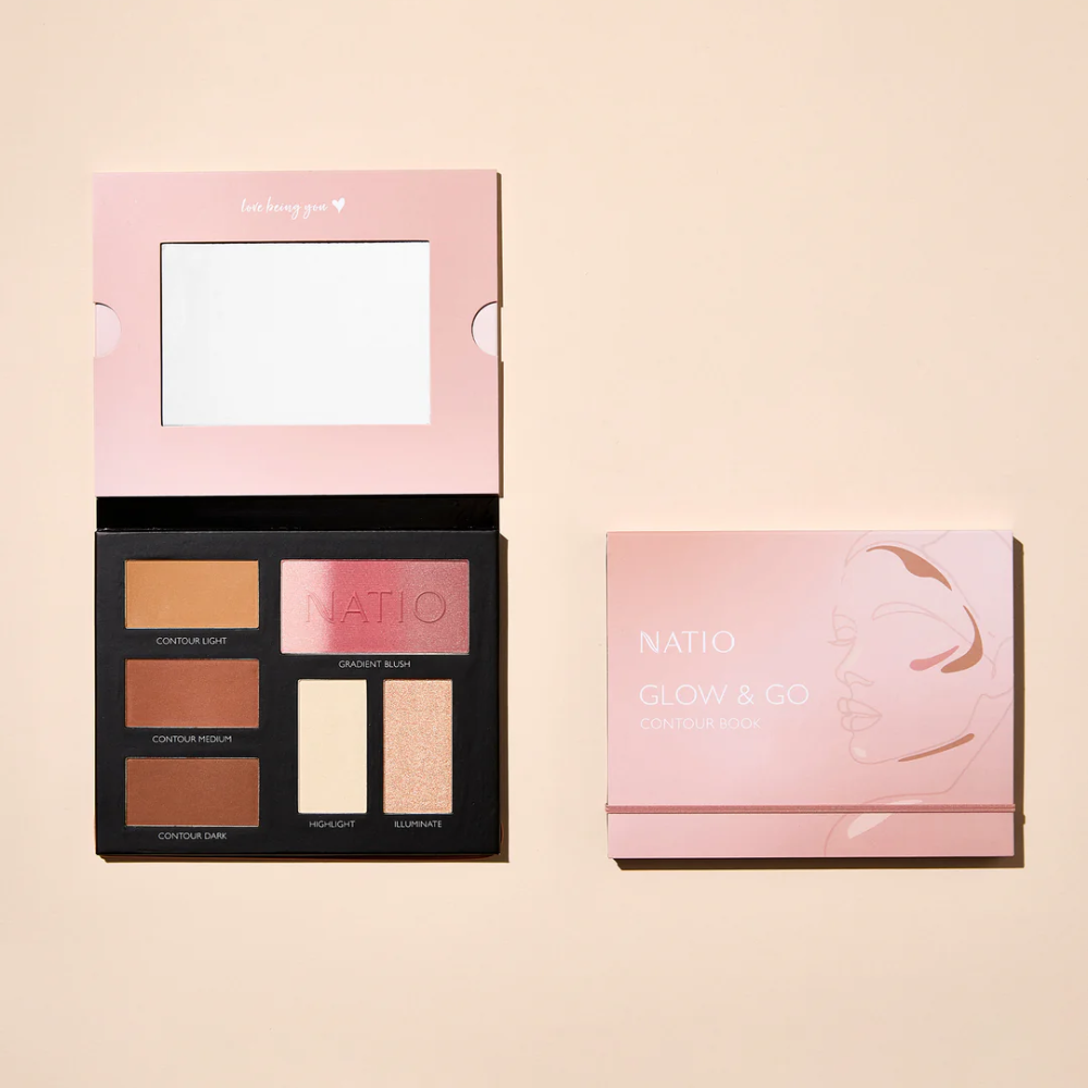 Natio Glow & Go Contour Book 30g