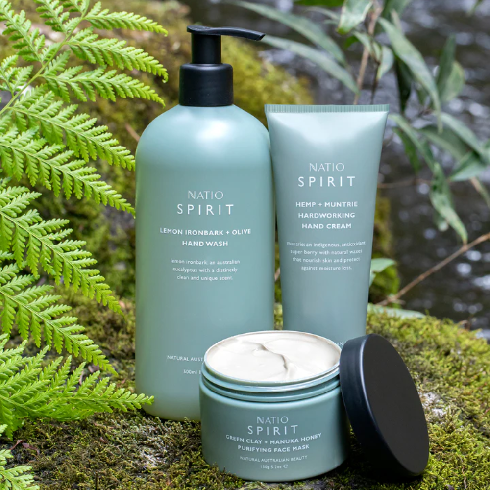 3 x Natio Spirit Lemon Ironbark + Olive Hand Wash 300mL