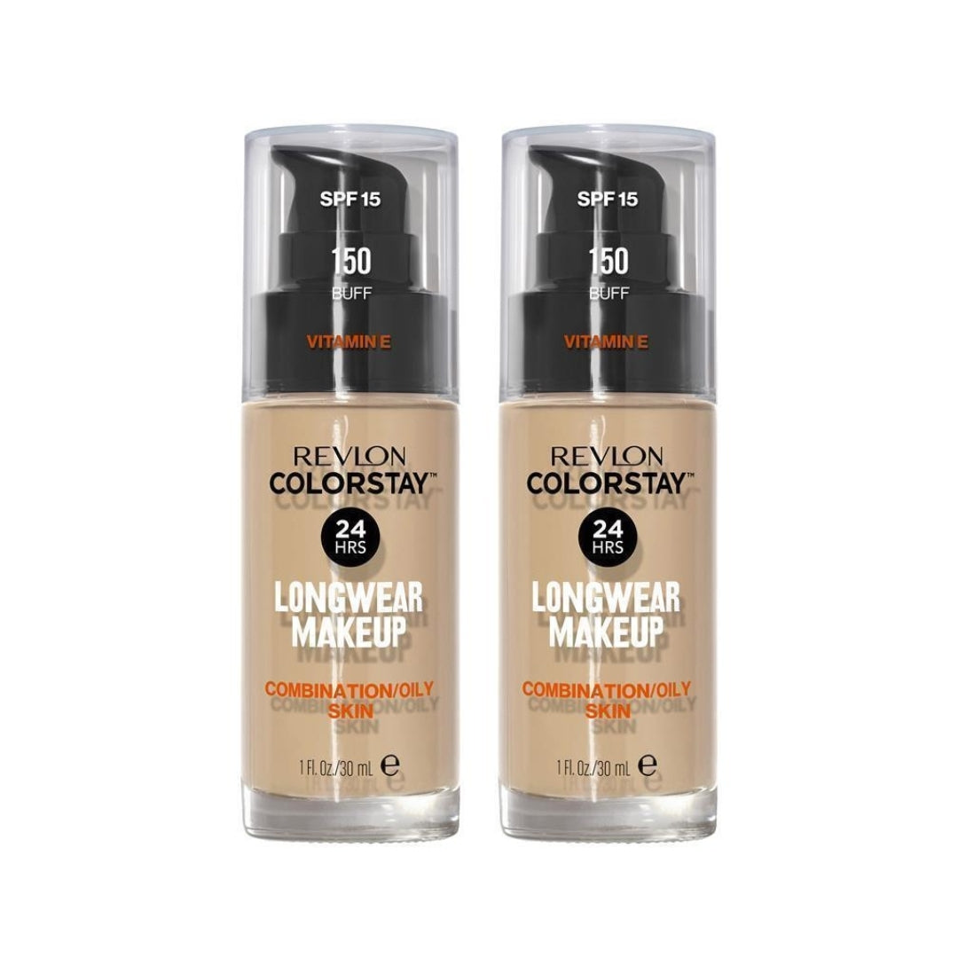 2 x Revlon ColorStay Makeup for Combination/Oily Skin 30mL - 150 Buff