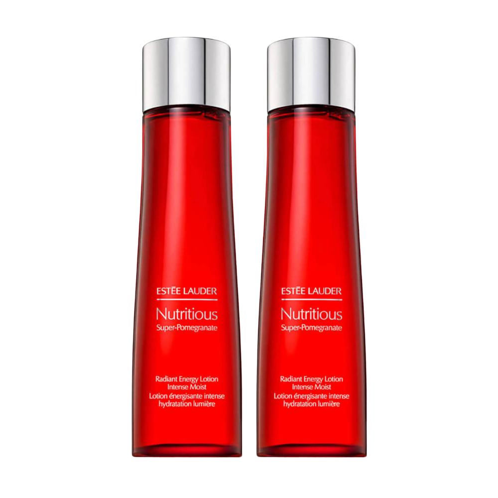 Estee Lauder Nutritious Super-Pomegranate Energy Lotion Intense Moist Duo 2x200mL