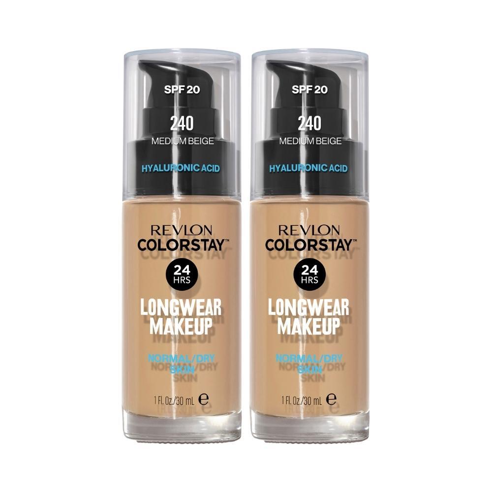 2 x Revlon ColorStay Makeup for Normal/Dry Skin 30mL - 240 Medium Beige