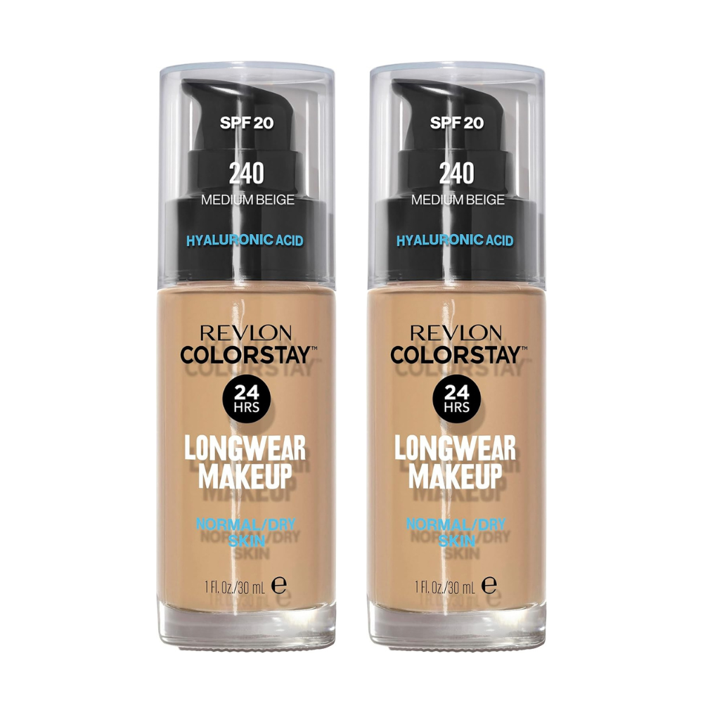 2 x Revlon ColorStay Makeup for Normal/Dry Skin 30mL - 240 Medium Beige